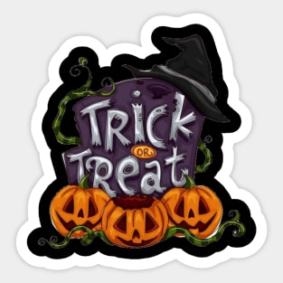 Trick or treat helloween Sticker